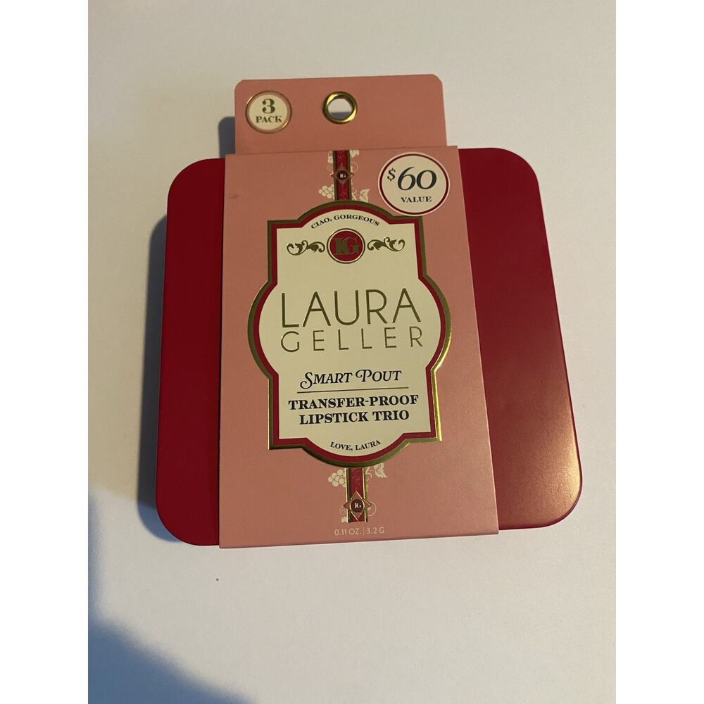 Laura Geller Smart Pout Transfer-Proof Lipstick New In Box 0.13 oz Full Size